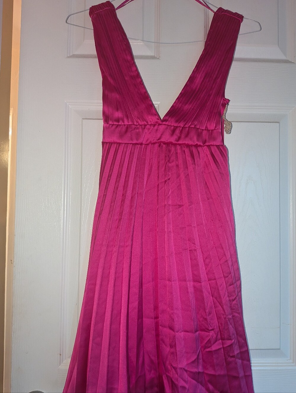 Gorgeous Fuchsia Satin Dress by Jessica Simpson - XS